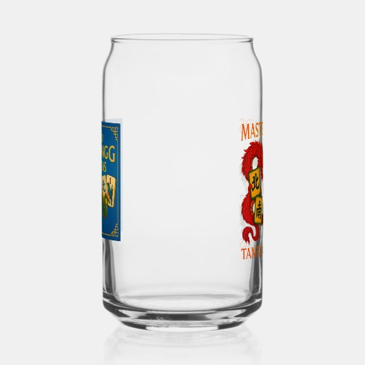 Festive Mahjong Pint Glasses Blikvorm Glas (Links)