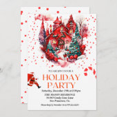 Festive Maison de vacances chritsmas invitation de (Devant / Derrière)