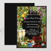 Festive Manger Boire Marry Invitation de fête de N (Devant / Derrière)