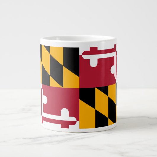 Festive Maryland State Flag Extra Grote Beker (Voorkant)