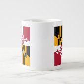 Festive Maryland State Flag Extra Grote Mok (Voorkant)