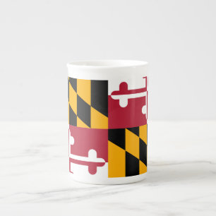 Festive Maryland State Flag Porselein Kop