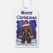 Festive Mastodon Cadeaulabel (Voorkant)
