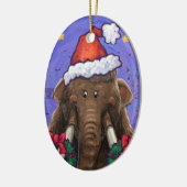 Festive Mastodon Keramisch Ornament (Links)