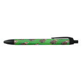 Festive Mastodon on Green Zwarte Inkt Pen (Bovenkant)