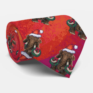 Festive Mastodon op Red Stropdas