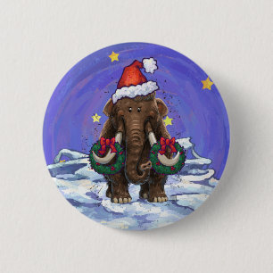 Festive Mastodon Ronde Button 5,7 Cm
