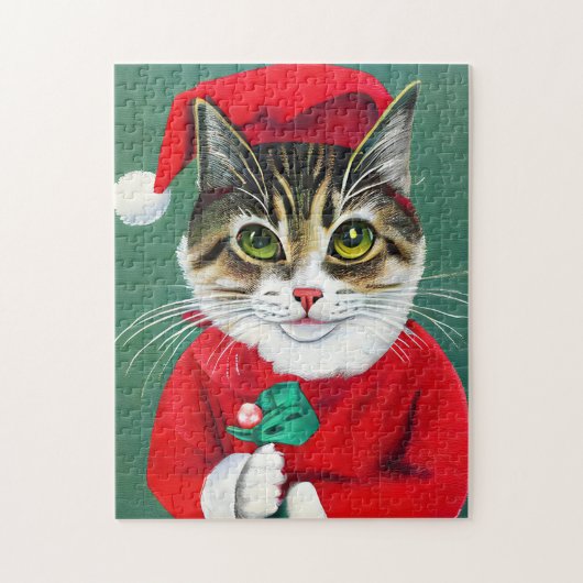 Festive Meowy Noël Chat Theme Jigsaw Puzzle Puzzle (Vertical)