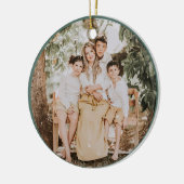 Festive Merry And Bright Christmas Keramisch Ornament (Links)