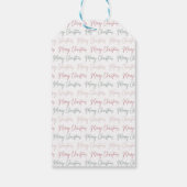 Festive Merry Christmas Gift Tag Cadeaulabel (Achterkant)