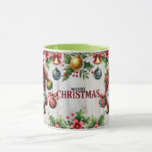 Festive Merry Christmas Gnome Mok (Midden)