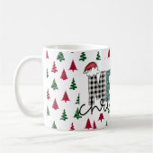 Festive "MERRY Christmas" Pattern Mug  Koffiemok (Links)