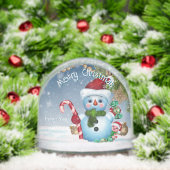 Festive Merry Christmas Snowman Keepsake (Noël)