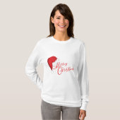 Festive Merry kerstkerstkerstkerstkerstman T-shirt (Voorkant volledig)