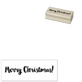 Festive Merry Kerstmis! Rubberstempel (Gestempeld)