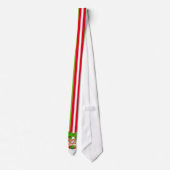 Festive met Red White en Green op Prettige feestda Stropdas (Achterkant)