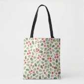 Festive Mistletoe Berry Tas (Voorkant)