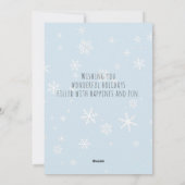 Festive Modern Merry kerstfoto Kaart (Achterkant)