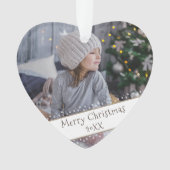 Festive moderne Noël Keepsaké photo (devant)