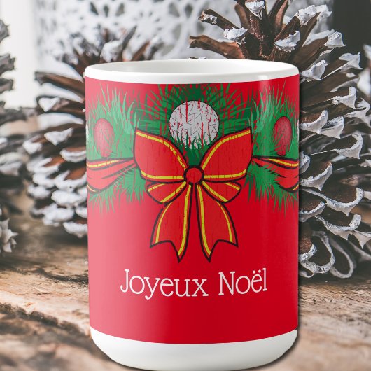 Festive motifs -Joyeux Noël - Red Coffee Mok