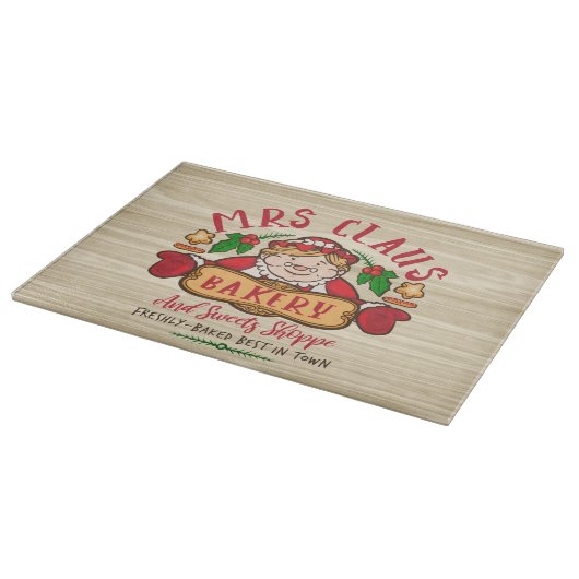 Festive Mrs Claus bakkerst Snijplank (Hoek)