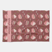 Festive Mugs de cacao Motif Serviettes de cuisine  (Horizontal)