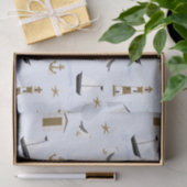 Festive Nautical Print Tissuepapier (Geschenk)