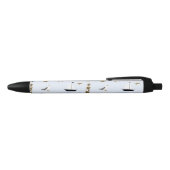Festive Nautical Print Zwarte Inkt Pen (Bovenkant)