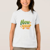festive new year  Tri-Blend shirt (Voorkant)