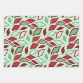 Festive Noël Abstrait Motif feuille (Devant)