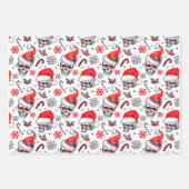 Festive Noël Cadeau Enveloppement Feuilles Papier (Devant 2)