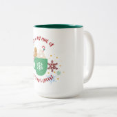 Festive Noël Cheer Mug avec pain d'épices Homme a (Devant droit)