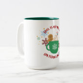 Festive Noël Cheer Mug avec pain d'épices Homme a (Devant gauche)