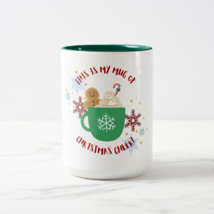 Festive Noël Cheer Mug avec pain d'épices Homme a