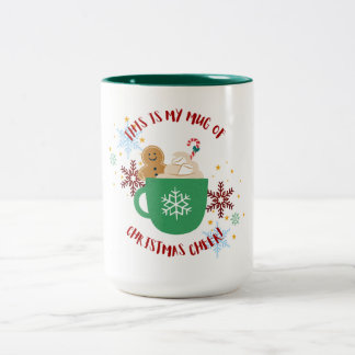 Festive Noël Cheer Mug avec pain d'épices Homme a