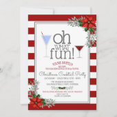 Festive Noël Cocktail Fête Invitation (Devant)
