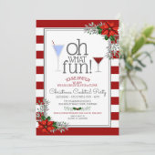 Festive Noël Cocktail Fête Invitation (Debout devant)