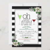 Festive Noël Cocktail Fête Invitation (Devant)