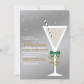 Festive Noël Cocktail Fête Invitation (Devant)