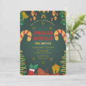 Festive Noël Invitation Festive Christ (Debout devant)