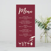 Festive Noël moyen siècle menu de cocktails modern (Debout devant)