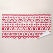 Festive Noël sans couture motif. (Serviette de bain)