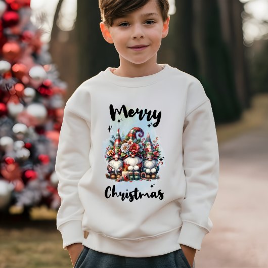 Festive Nordic Gnome Trio with Candles and Winter