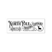 Festive North Pole Trading Company Rubberstempel (Afrduk)