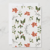 Festive Nutcracker Christmas Elegant Greenery Kaart (Achterkant)