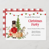 Festive Nutcracker Holiday Christmas Party Kaart (Voorkant / Achterkant)
