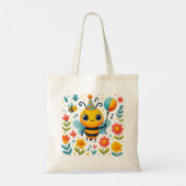 Festive Party Bee Tote Bag (Dos)
