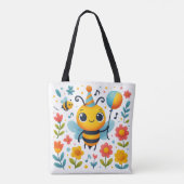 Festive Party Bee Tote Bag (Dos)