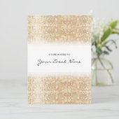 Festive Party (Modern Gold Faux) Kaart (Staand voorkant)