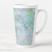 Festive Pastel Snowflake Design Latte Mok (Rechts)